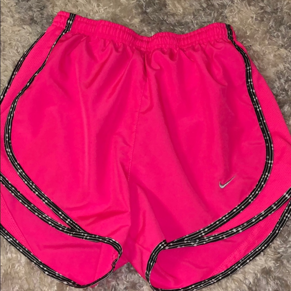 Pink Nike running shorts!